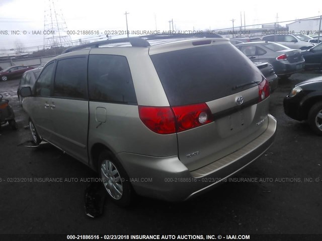 5TDZK23CX9S275971 - 2009 TOYOTA SIENNA CE/LE TAN photo 3