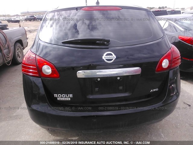 JN8AS5MVXEW711926 - 2014 NISSAN ROGUE SELECT S BLACK photo 6