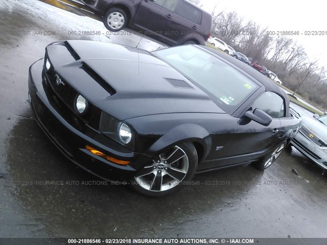 1ZVHT85H875218057 - 2007 FORD MUSTANG GT BLACK photo 2