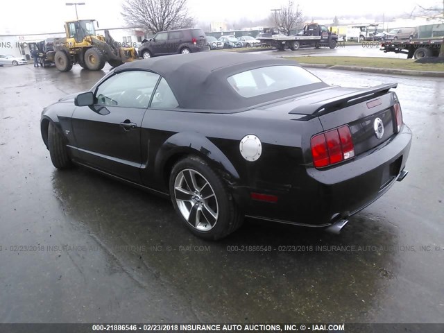 1ZVHT85H875218057 - 2007 FORD MUSTANG GT BLACK photo 3