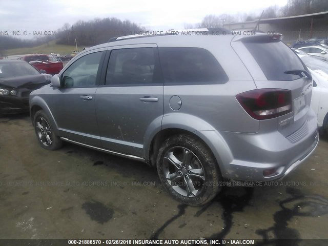 3C4PDDGG9HT567769 - 2017 DODGE JOURNEY CROSSROAD GRAY photo 3