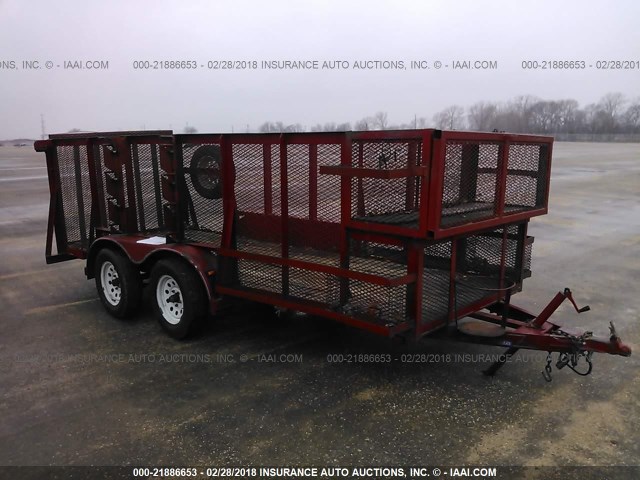 46UFU142X61104974 - 2006 DIAMOND UTILITY TRAILER  RED photo 1