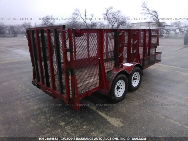 46UFU142X61104974 - 2006 DIAMOND UTILITY TRAILER  RED photo 4