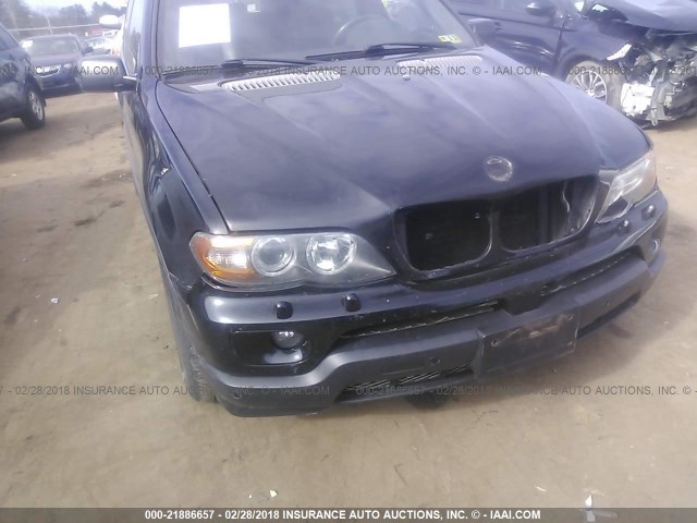 5UXFB53585LV14921 - 2005 BMW X5 4.4I BLACK photo 6
