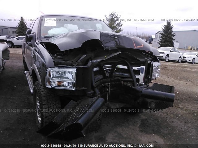 1FTWW31P66EA25552 - 2006 FORD F350 SRW SUPER DUTY GRAY photo 1