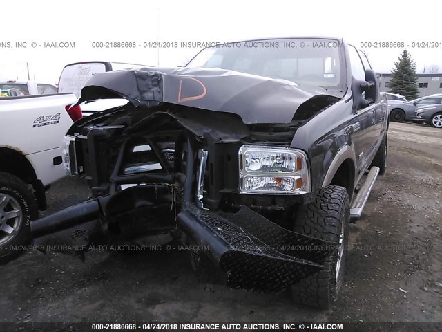 1FTWW31P66EA25552 - 2006 FORD F350 SRW SUPER DUTY GRAY photo 2