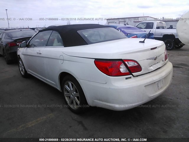 1C3LC55RX8N134588 - 2008 CHRYSLER SEBRING TOURING WHITE photo 3