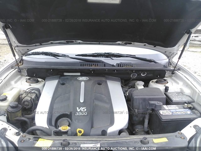 KM8SC73EX5U026147 - 2005 HYUNDAI SANTA FE GLS/LX SILVER photo 10