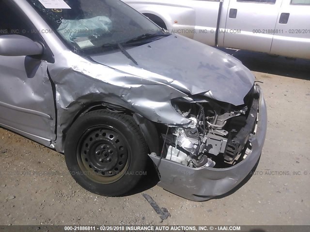 1NXBR32E16Z684286 - 2006 TOYOTA COROLLA CE/LE/S SILVER photo 6