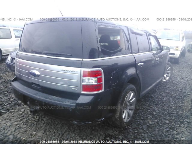 2FMHK6DC9ABA18111 - 2010 FORD FLEX LIMITED BLACK photo 4