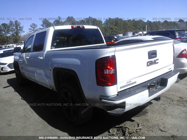 3GTP1MEC0HG292259 - 2017 GMC SIERRA C1500 SLE WHITE photo 3