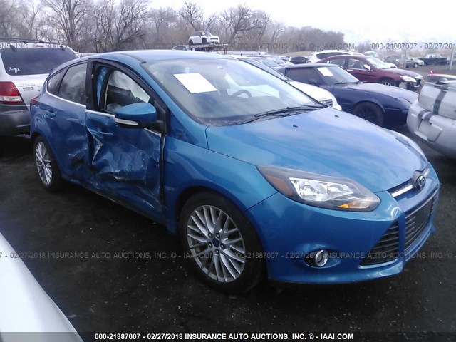 1FADP3N20EL156088 - 2014 FORD FOCUS TITANIUM BLUE photo 1