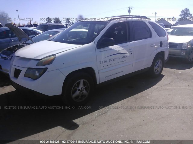 3G7DA03EX3S562568 - 2003 PONTIAC AZTEK WHITE photo 2