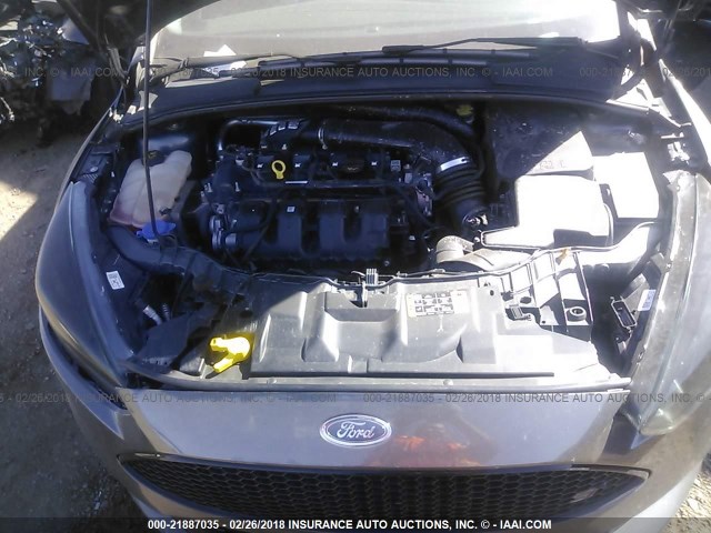 1FADP3L94HL260653 - 2017 FORD FOCUS ST GRAY photo 10