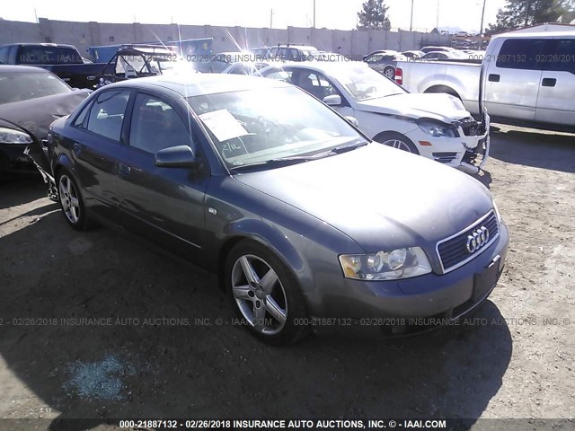 WAUJC68E52A307074 - 2002 AUDI A4 1.8T GRAY photo 1