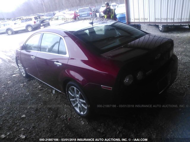 1G1ZK57709F241335 - 2009 CHEVROLET MALIBU LTZ 栗色 照片 3