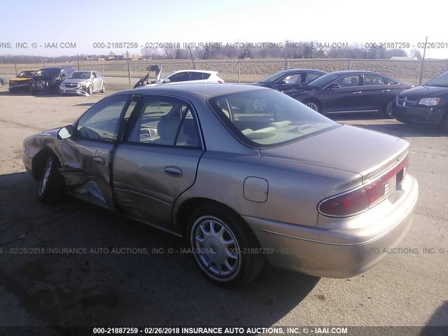 2G4WS52M8X1578018 - 1999 BUICK CENTURY CUSTOM GOLD photo 3