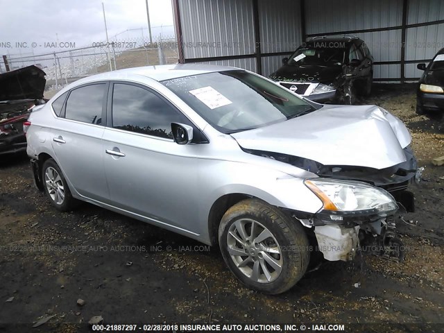 3N1AB7AP2EY233414 - 2014 NISSAN SENTRA S/SV/SR/SL SILVER photo 1