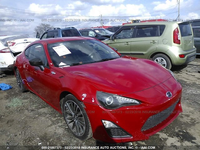 JF1ZNAA13D2709849 - 2013 TOYOTA SCION FR-S RED photo 1