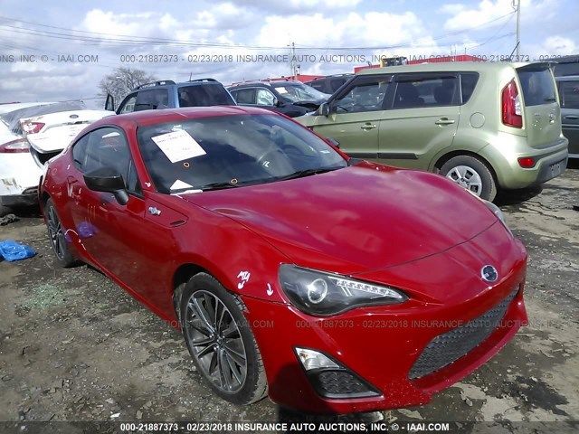 JF1ZNAA13D2709849 - 2013 TOYOTA SCION FR-S წითელი ფოტო 1
