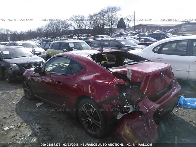 JF1ZNAA13D2709849 - 2013 TOYOTA SCION FR-S წითელი ფოტო 3