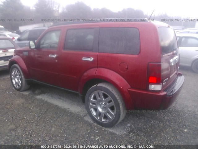 1D8GU58K68W129604 - 2008 DODGE NITRO SLT RED photo 3