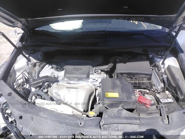 4T1BF1FK5FU476313 - 2015 TOYOTA CAMRY LE/XLE/SE/XSE ვერცხლისფერი ფოტო 10