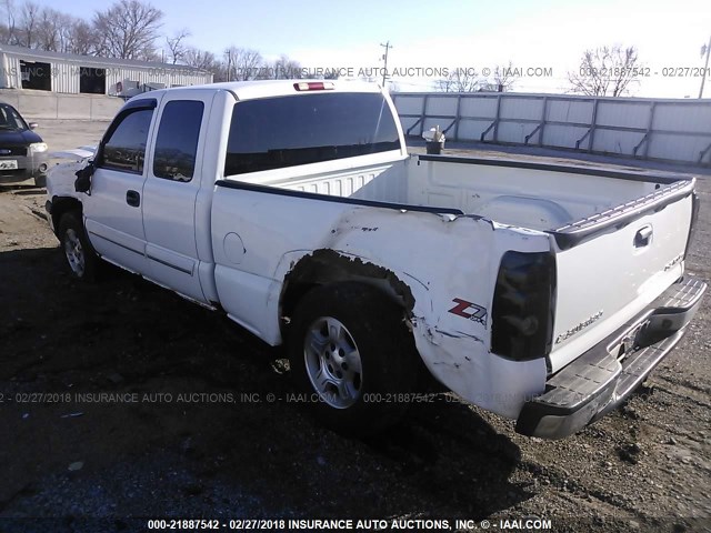 1GCEK19B05E267188 - 2005 CHEVROLET SILVERADO K1500 WHITE photo 3