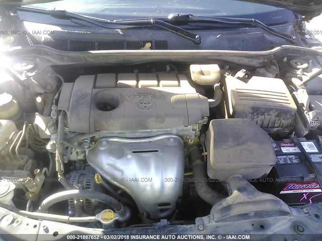 4T4BF3EK7BR135816 - 2011 TOYOTA CAMRY SE/LE/XLE BLACK photo 10