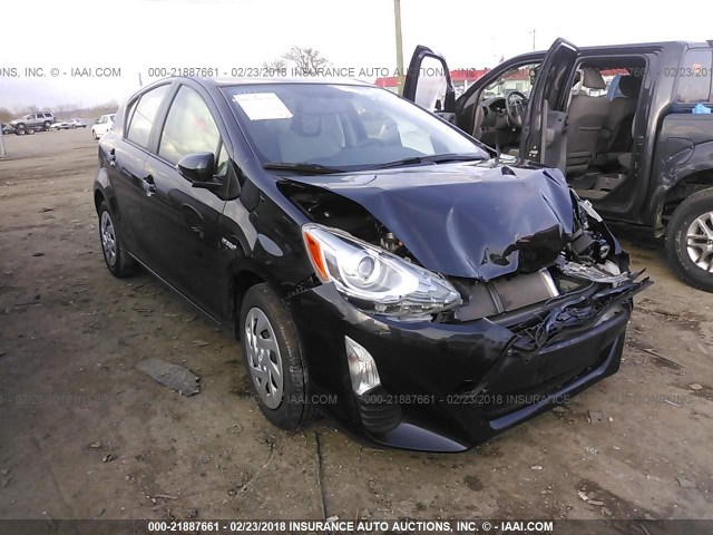 JTDKDTB39G1131261 - 2016 TOYOTA PRIUS C BLACK photo 1