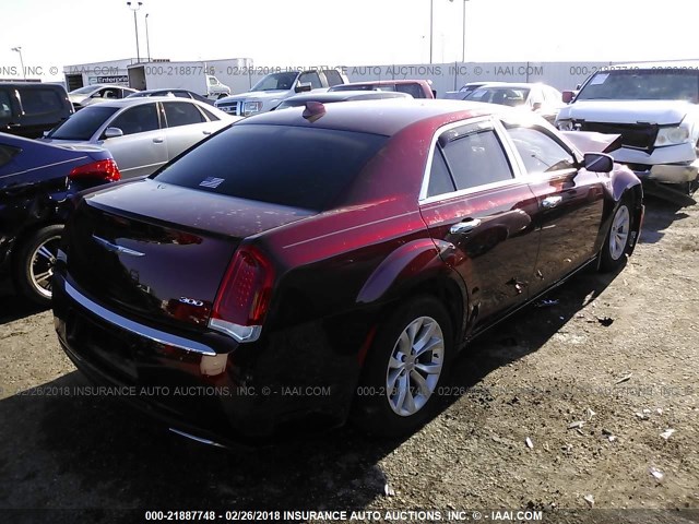 2C3CCAAG8FH867953 - 2015 CHRYSLER 300 LIMITED MAROON photo 4