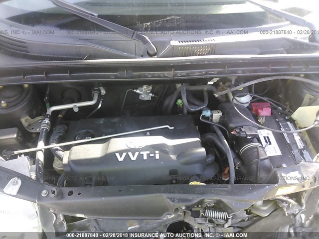JTLKT324650219171 - 2005 TOYOTA SCION XB BLACK photo 10