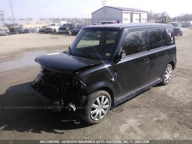 JTLKT324650219171 - 2005 TOYOTA SCION XB BLACK photo 2