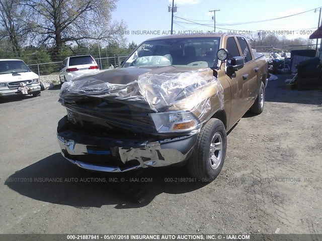 1C6RD7KP0CS224609 - 2012 DODGE RAM 1500 ST GOLD photo 2