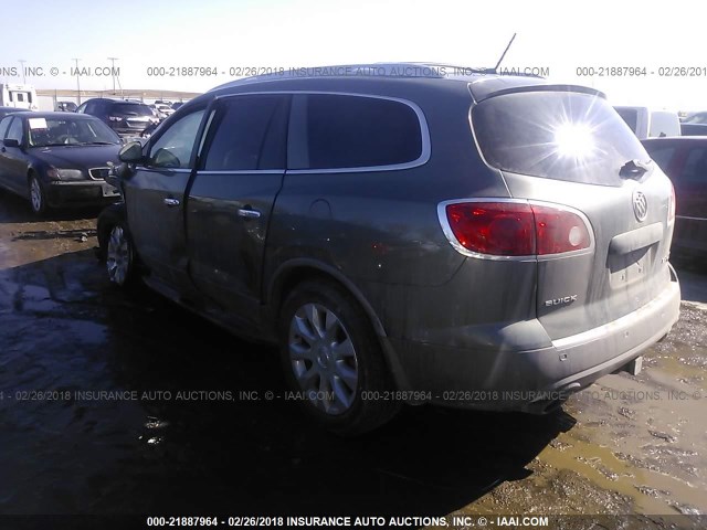 5GAKVCED1BJ106043 - 2011 BUICK ENCLAVE CXL GRAY photo 3