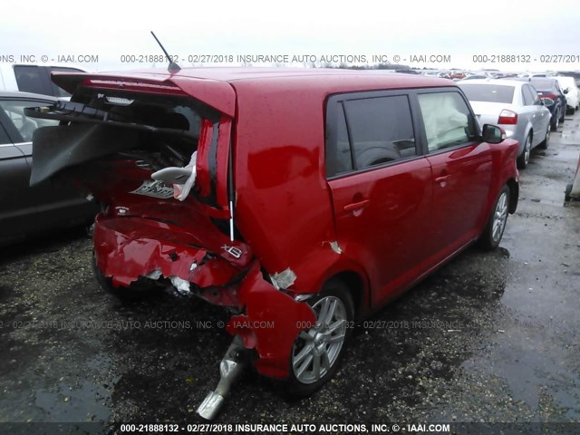 JTLZE4FE7EJ065257 - 2014 TOYOTA SCION XB წითელი ფოტო 4