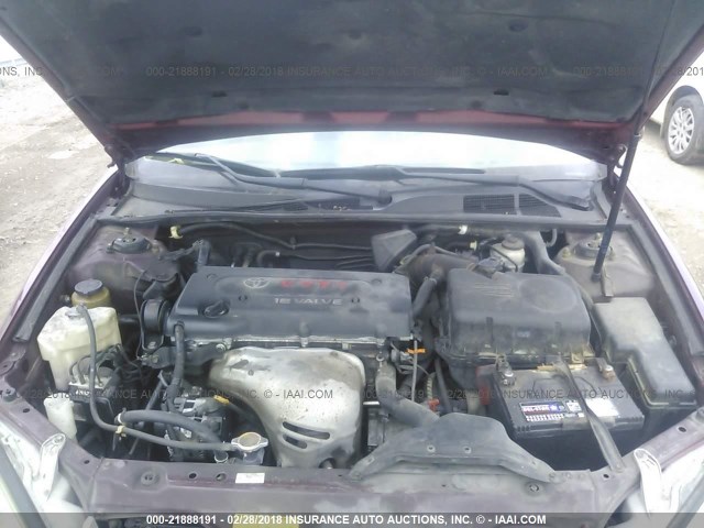4T1BE32K45U029104 - 2005 TOYOTA CAMRY LE/XLE/SE 红色 照片 10