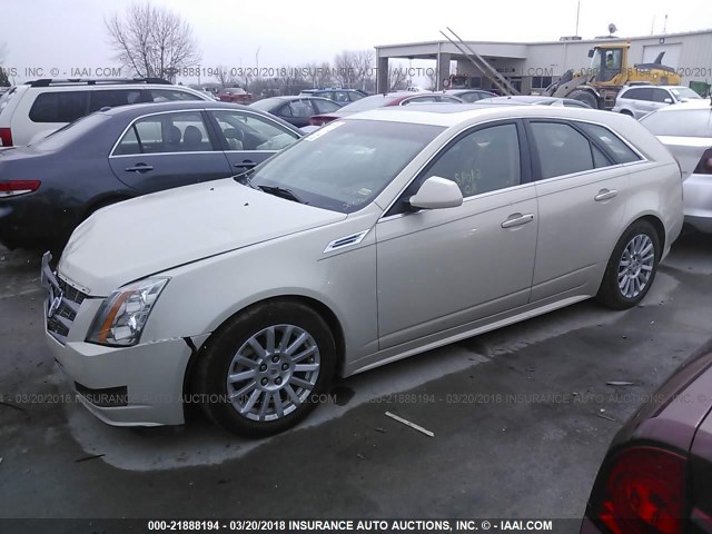 1G6DH8EG1A0111174 - 2010 CADILLAC CTS LUXURY COLLECTION TAN photo 2