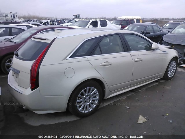 1G6DH8EG1A0111174 - 2010 CADILLAC CTS LUXURY COLLECTION TAN photo 4