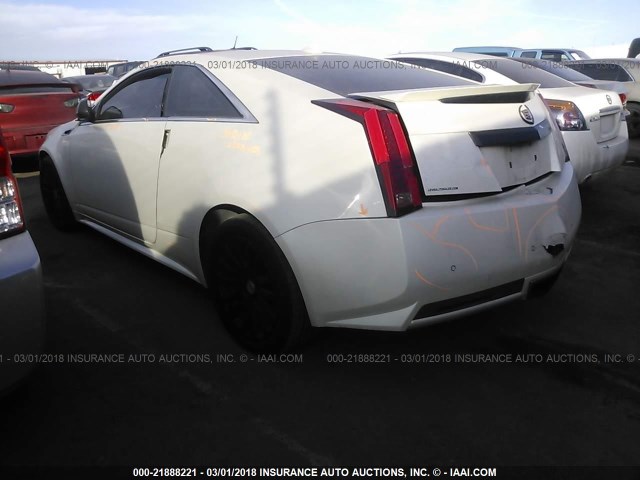 1G6DS1ED7B0135110 - 2011 CADILLAC CTS PREMIUM COLLECTION WHITE photo 3