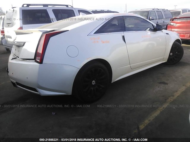 1G6DS1ED7B0135110 - 2011 CADILLAC CTS PREMIUM COLLECTION WHITE photo 4