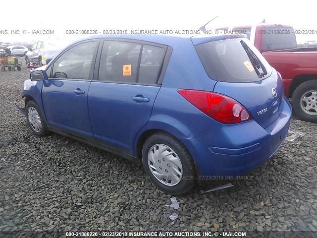 3N1BC13E07L397402 - 2007 NISSAN VERSA S/SL BLUE photo 3