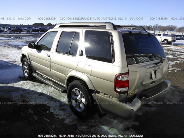 JN8DR09Y73W835373 - 2003 NISSAN PATHFINDER LE/SE TAN photo 3