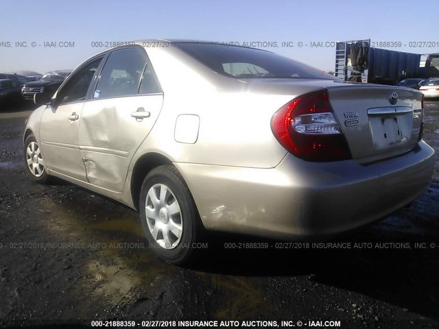 4T1BE32K93U694660 - 2003 TOYOTA CAMRY LE/XLE/SE TAN photo 3