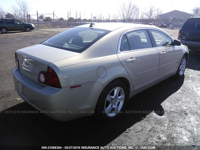 1G1ZB5E05CF293542 - 2012 CHEVROLET MALIBU LS 米色 照片 4