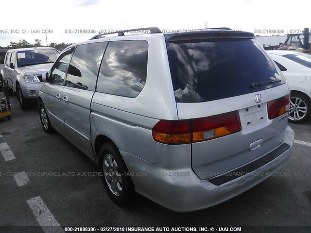 5FNRL18934B041284 - 2004 HONDA ODYSSEY EXL ვერცხლისფერი ფოტო 3