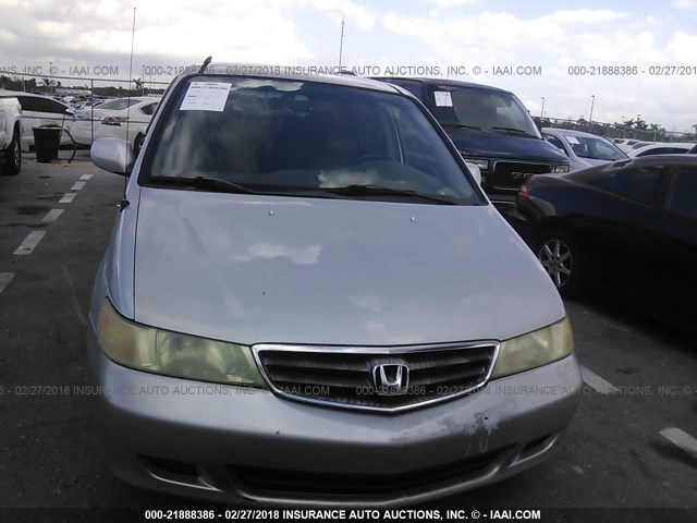 5FNRL18934B041284 - 2004 HONDA ODYSSEY EXL ვერცხლისფერი ფოტო 6