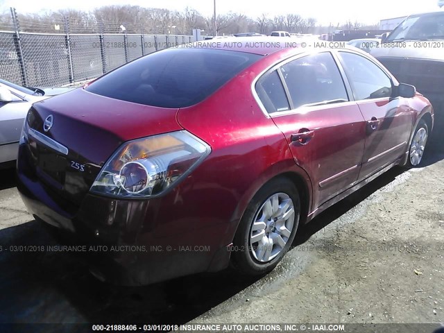 1N4AL21E89N438854 - 2009 NISSAN ALTIMA 2.5/2.5S RED photo 4