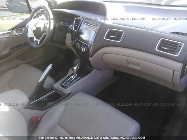 19XFB2F97EE259377 - 2014 HONDA CIVIC EXL GRAY photo 5