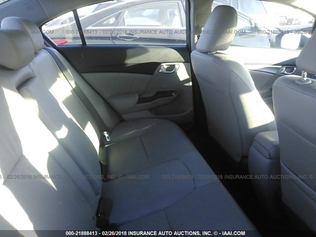 19XFB2F97EE259377 - 2014 HONDA CIVIC EXL GRAY photo 8